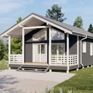100 m2 Tek Katlı Karaca Ahşap Ev Modeli