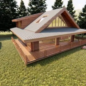 150 m2 Ahşap Villa Modeli