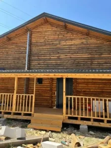 150 m2 ağaç ev arka