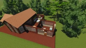 Arka cephe salon görünüm