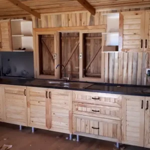 70 m2 Ahşap Ev Mutfak görseli