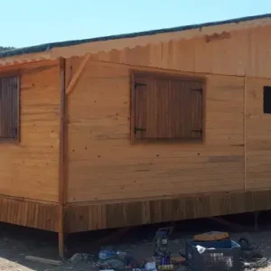 70 m2 Ahşap Ev Arka görsel