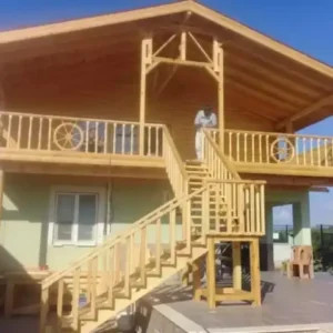 İkik Katlı Kütük Ev Modeli Manisa Akhisar