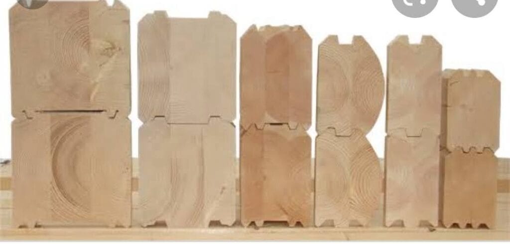 Kütük ev duvarı Silinmis kereste lata