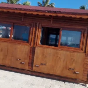 Ahşap büfe Çeşme Alaçatı Sahil