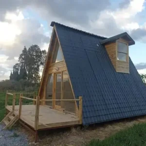 Üçgen dik Çatı Bungalov Evler Sığacık