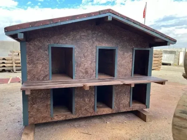 Dost Ahşap İki Katlı Kedi Evi
