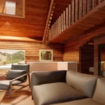 150 m2 Modern Tasarım Ahşap Villa - Görsel 7