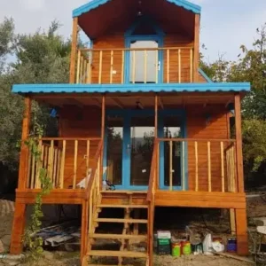 Doğal Ahşap Ev Tasarımı Foça Gencelli