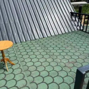 Teraslı Ücgen Dik Catı Bungalov