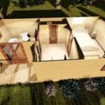 Üsten oda yerleşim gösteren detay