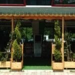 Ahşap pergola görseli