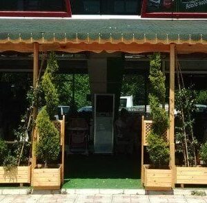 Ahşap pergola görseli