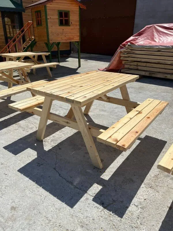 Piknik Masası Ahşap - Görsel 3