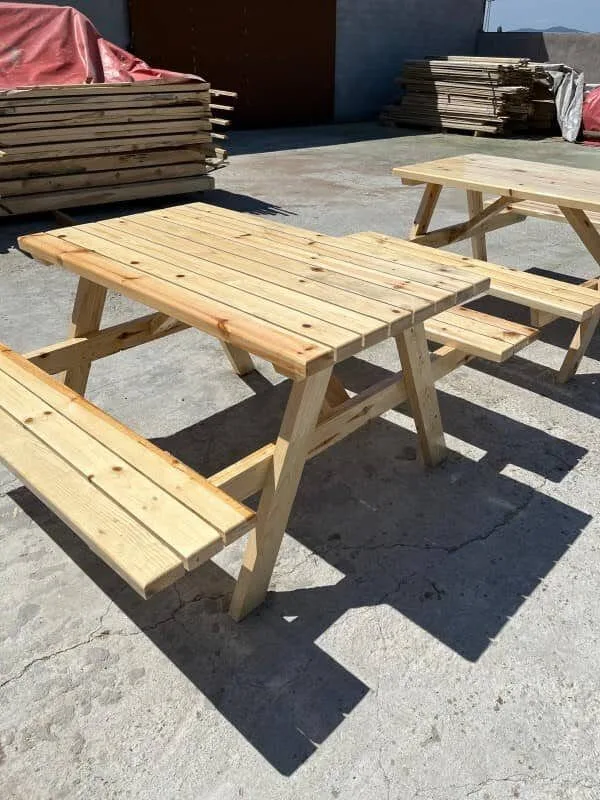 Piknik Masası Ahşap - Görsel 4