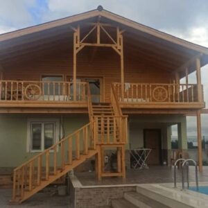 İkik Katlı Kütük Ev Modeli Manisa Akhisar