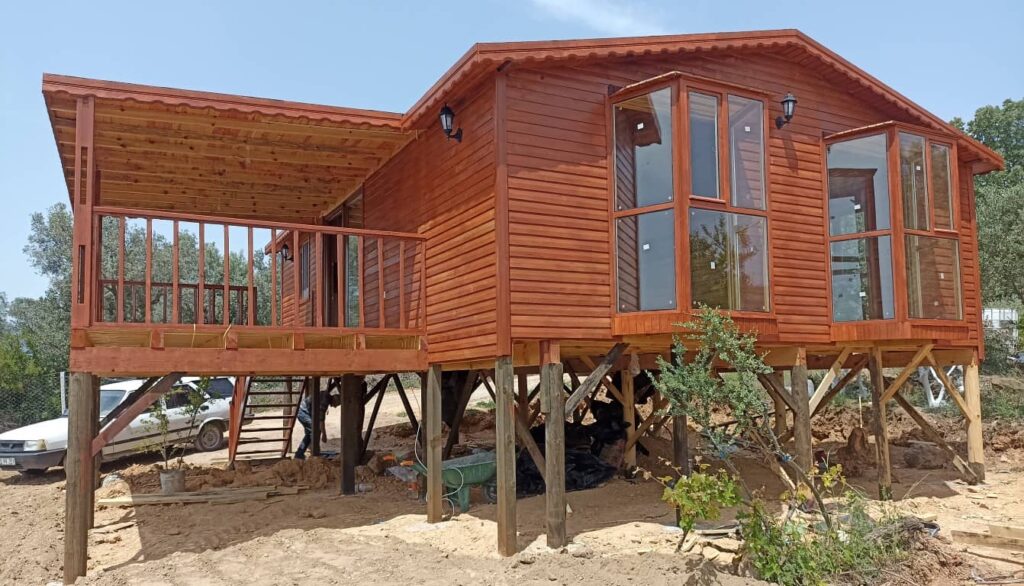 80 m2 Ahşap Bungalov Ev