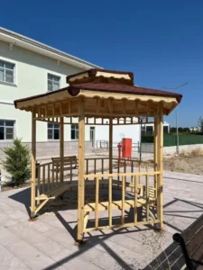 Ahşap Altıgen Kamelya 9 m2 - Bahçenizin Yeni Gözdesi - Görsel 3
