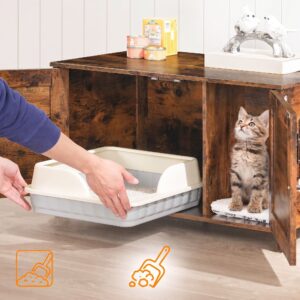 Ahşap Kedi Tuvaleti Dolabı
