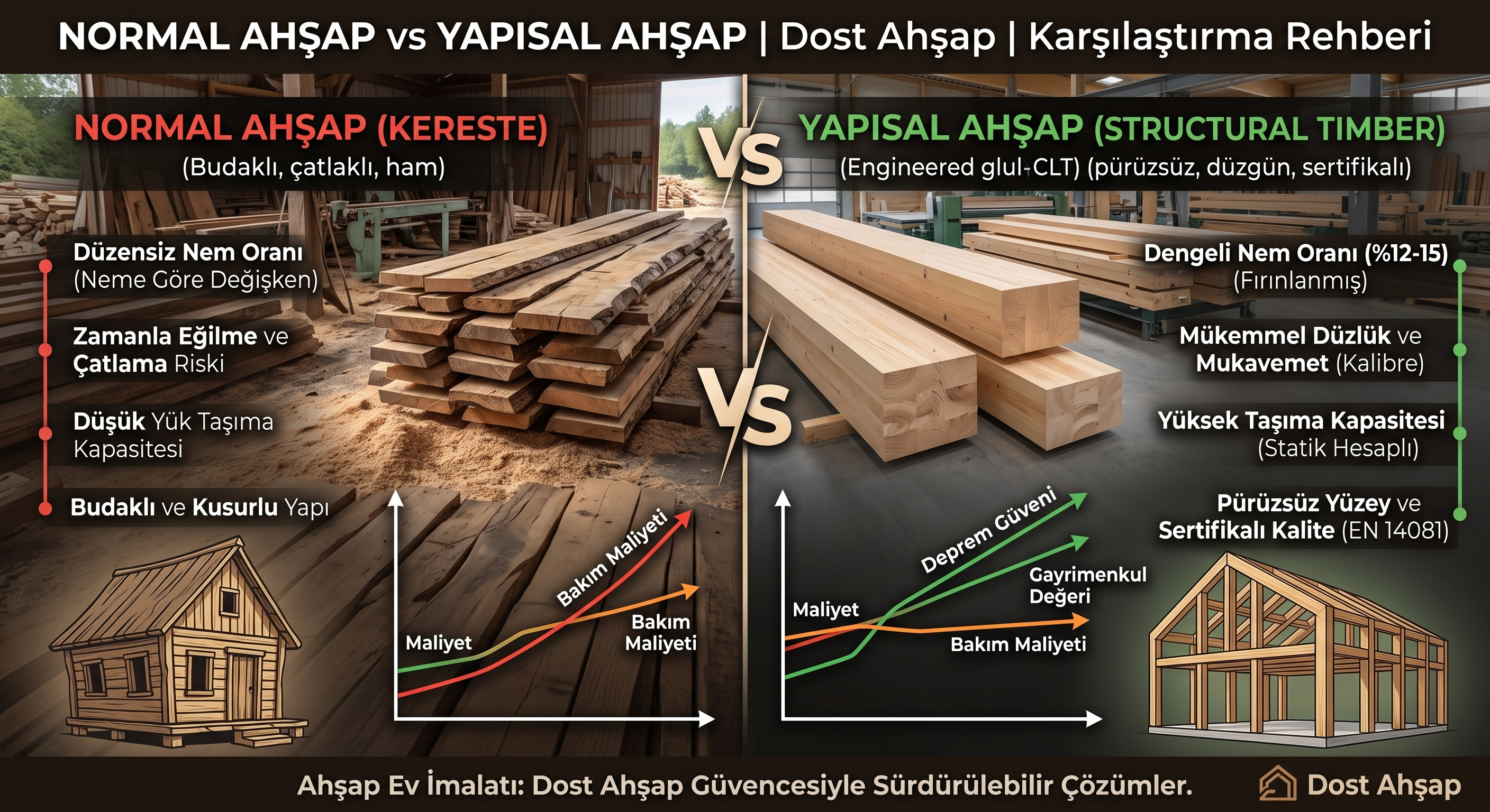 Normal Ahşap vs Yapısal Ahşap
