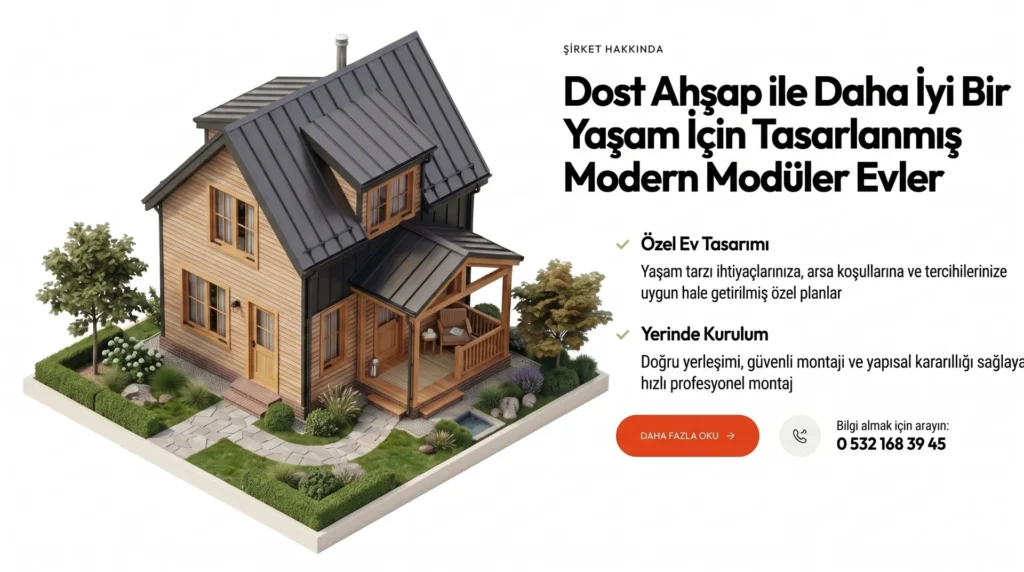 Dost ahşap ile daha iyi bir yaşam görseli