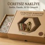 Altıgen Masif Ceviz Raf - Görsel 5