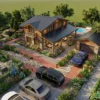 Anahtar teslim 112 m2 ahşap ev