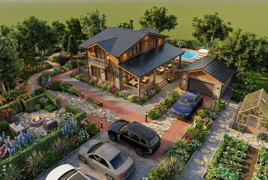 Anahtar teslim 112 m2 ahşap ev