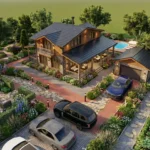 Anahtar teslim 112 m2 ahşap ev