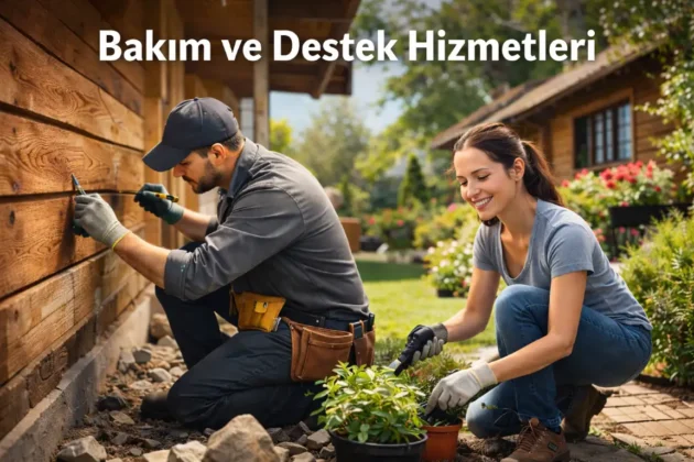 Bahçe bakım ve destek hizmetleri.