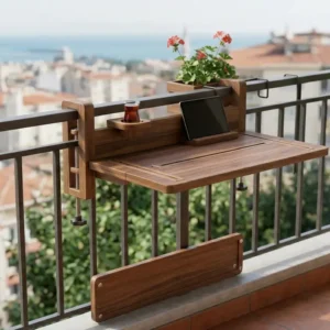Katlanır Balkon Masası