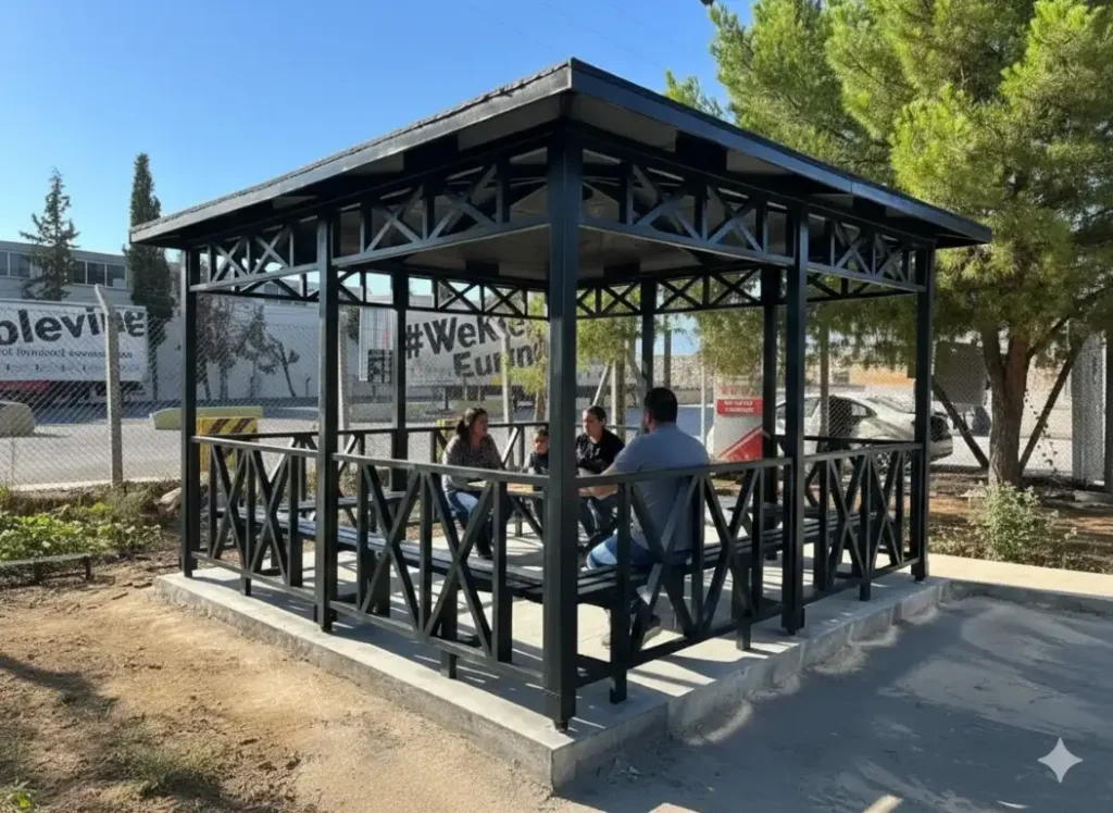 Açık alanda bir kamelya.