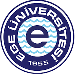 Ege Üniversitesi logosu, mavi ve beyaz.