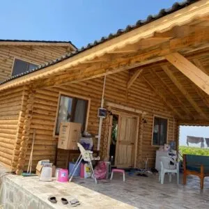 212 m² İki Katlı Tomruk Ev