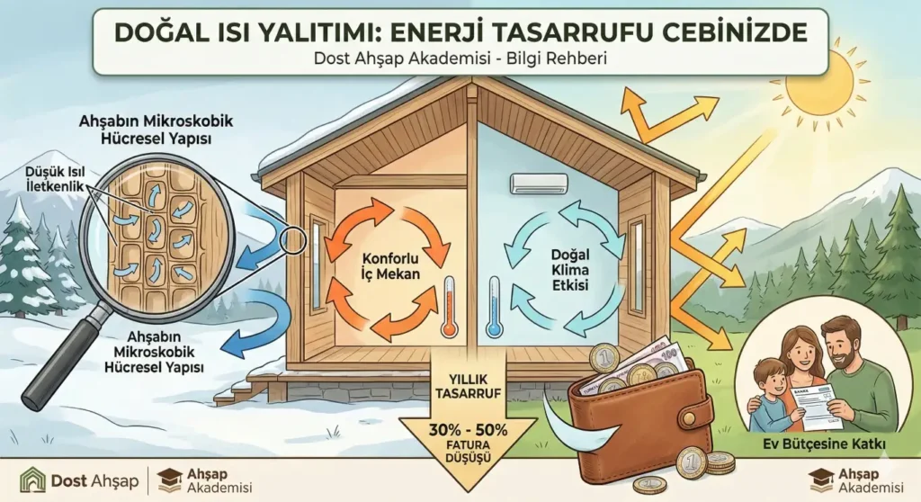 Ahşap Ev Isı Yalıtımı Görüntüsü