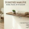 Masif Ceviz raf, bitki ve kitaplar