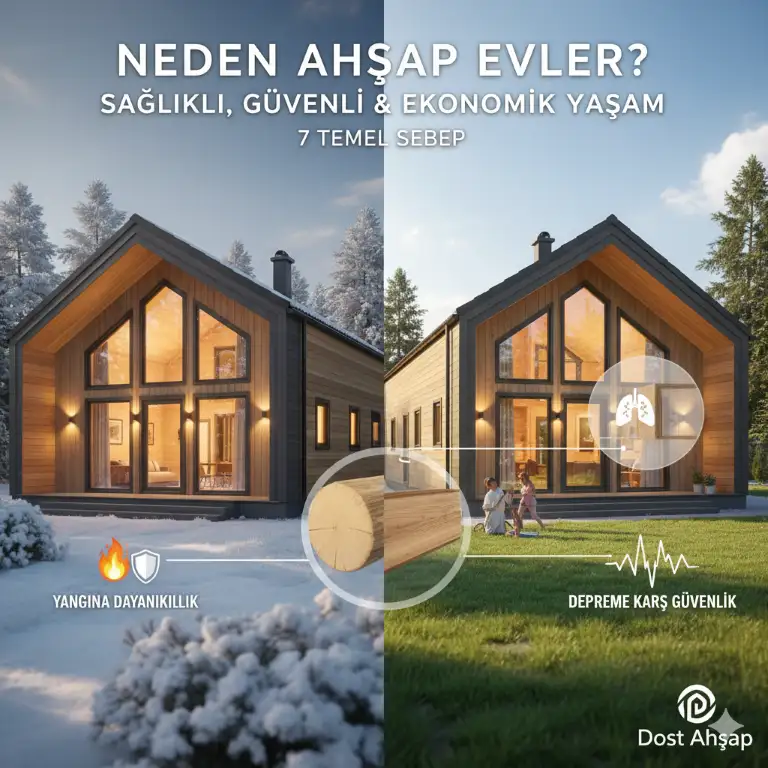 Neden Ahşap Ev? Tercih Etmeniz İçin 3 Önemli Sebep | Dost Ahşap