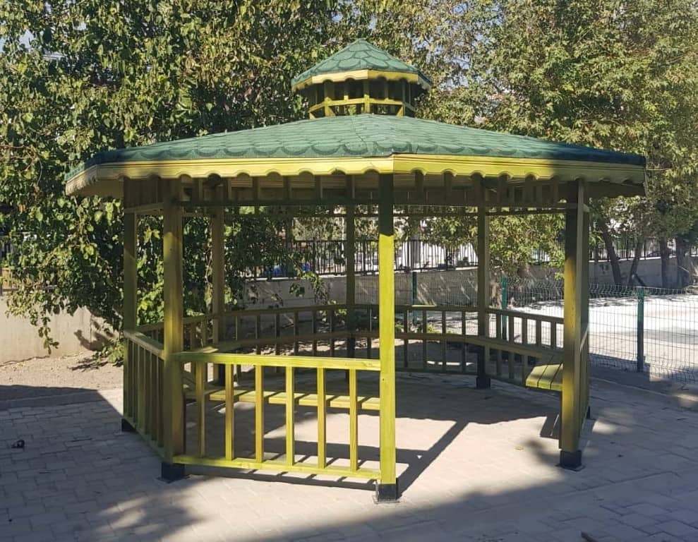 Yeşil Renkli Sekizgen Modern Kamelya