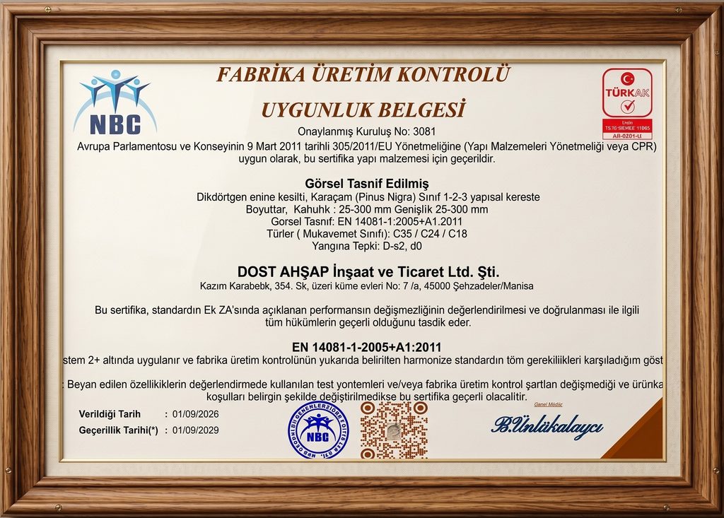 Kalite Belgelerimiz ve Sertifikalarımız