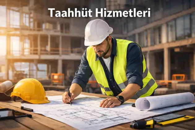 İnşaat projesi üzerinde çalışma.