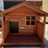 Verandalı Lüks Ahşap Köpek Kulübesi